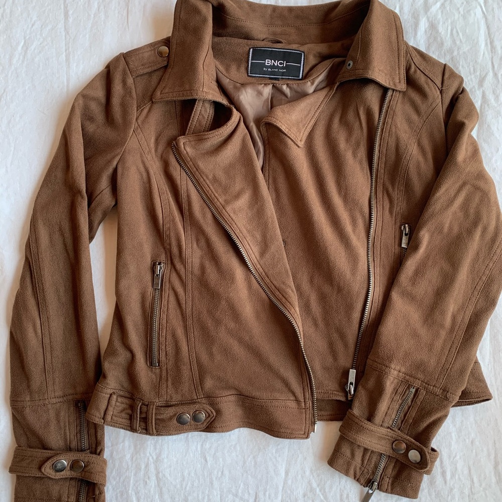 BNCI brown suede jacket - sz S